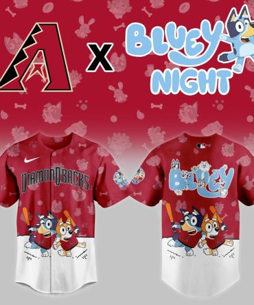 Limited Edition Diamondbacks X Bluey Night Jersey – Perfect For Fans & Collectors!