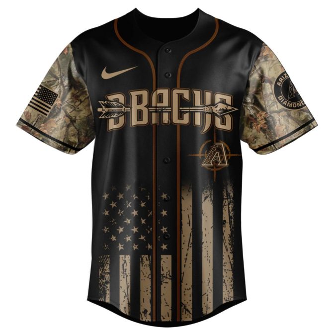 Arizona Deer Hunt Camo Baseball Jersey - Perfect For Hunting & Outdoor Enthusiasts - Image 2