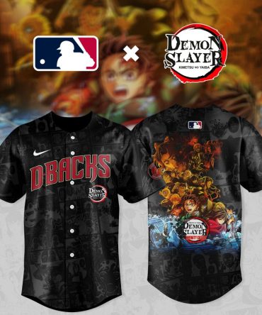 Demon Slayer X Mlb Dbacks Jersey - Limited Edition Anime Crossover Gear