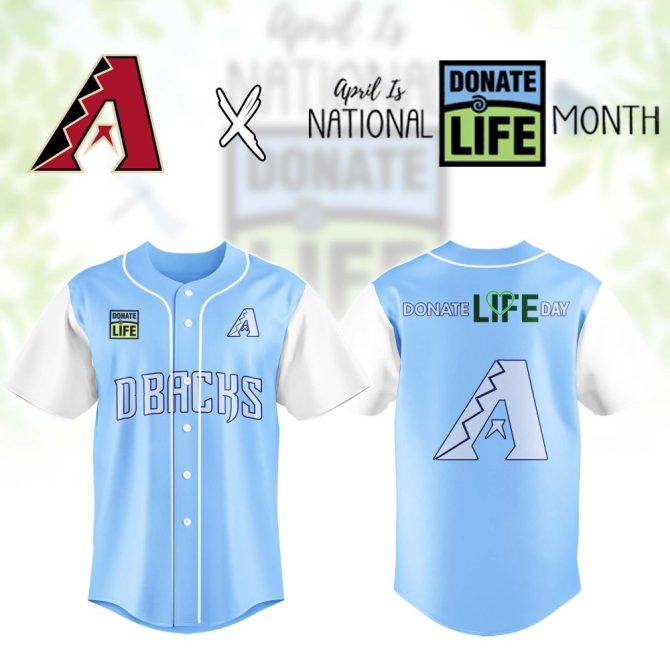Limited Edition D-Backs Jersey - Support Donate Life Month With Style!