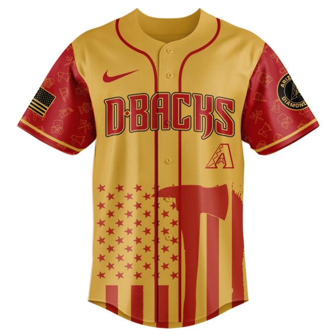 Limited Edition Firefighter Appreciation Jersey - Arizona Dbacks Tribute Gear - Image 2