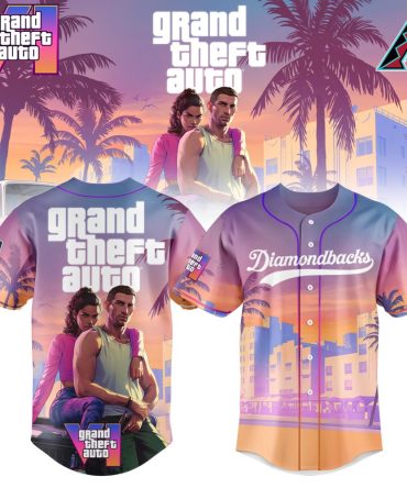 Exclusive Gta Vi Baseball Jersey – Vibrant Sunset Design For Gamers & Fans