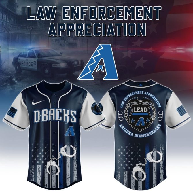 Honor Law Enforcement: D-Backs Jersey - Limited Edition Tribute Gear