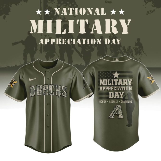 Honor Our Heroes: D-Backs Military Appreciation Day Jersey - Show Your Support!
