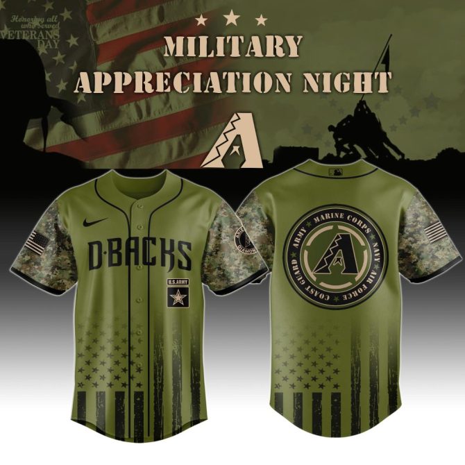 Limited Edition D-Backs Military Appreciation Jersey - Honor Veterans With Style!