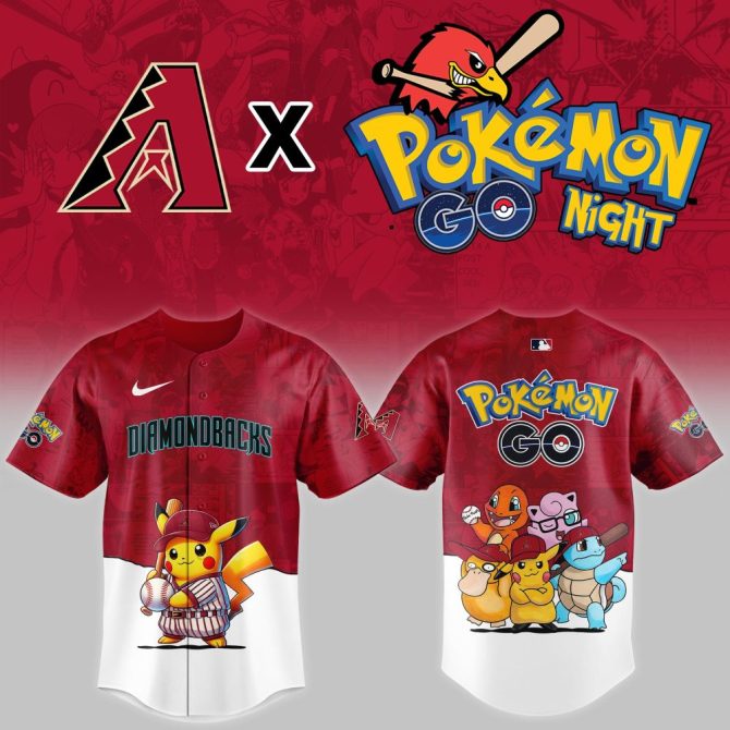 Exclusive Diamondbacks X Pokémon Go Jersey - Limited Edition Fan Gear