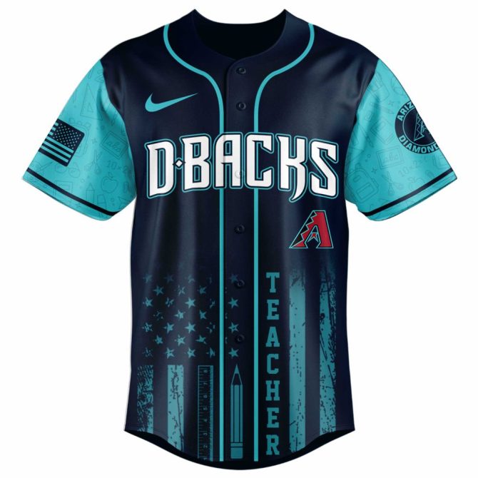 Celebrate Teachers: D-Backs Themed Jersey – Perfect Gift For Teacher Appreciation! - Image 2