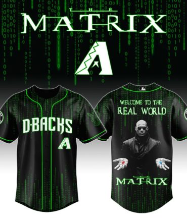 Limited Edition Matrix-Inspired D-Backs Jersey – Bold Design, Ultimate Fan Gear!