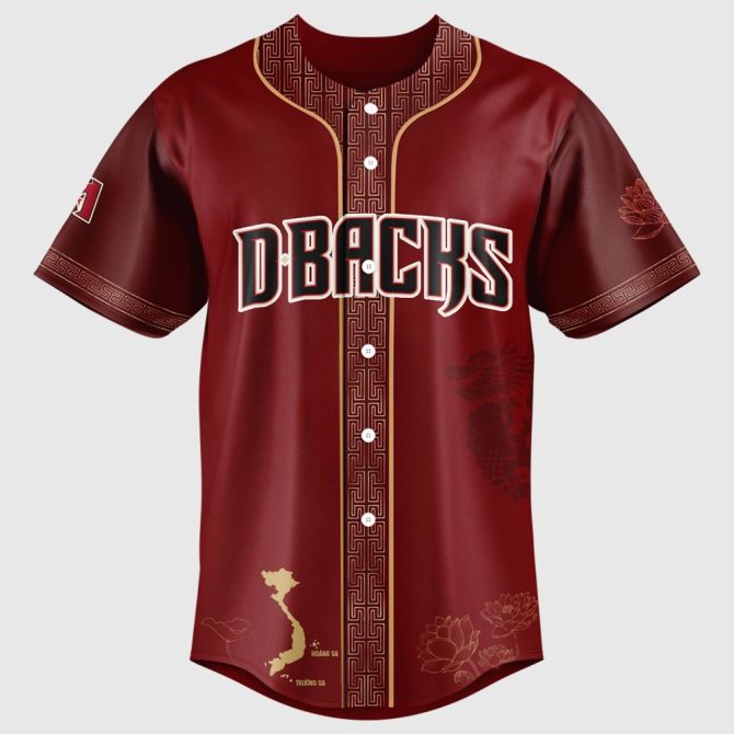 Exclusive Dbacks Vietnamese Heritage Day Baseball Jersey - Celebrate In Style - Image 2