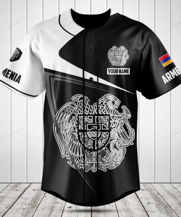 Custom Armenia Baseball Jersey – Personalized Name & Flag Design, Premium Quality