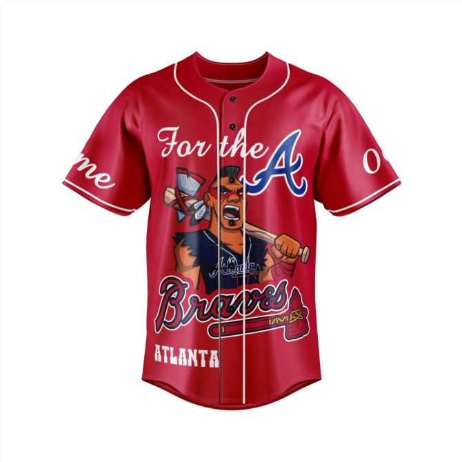 Customizable Braves Baseball Jersey - Personalize With Your Name & Number, Perfect Gift! - Image 2