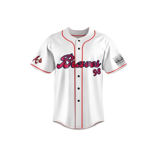 Custom Braves 98 Jersey - Personalized Baseball Shirt With Name & Number - Image 2