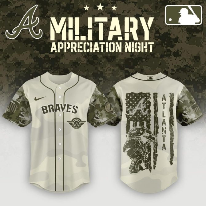 Limited Edition Braves Military Appreciation Jersey – Support Your Team In Style!
