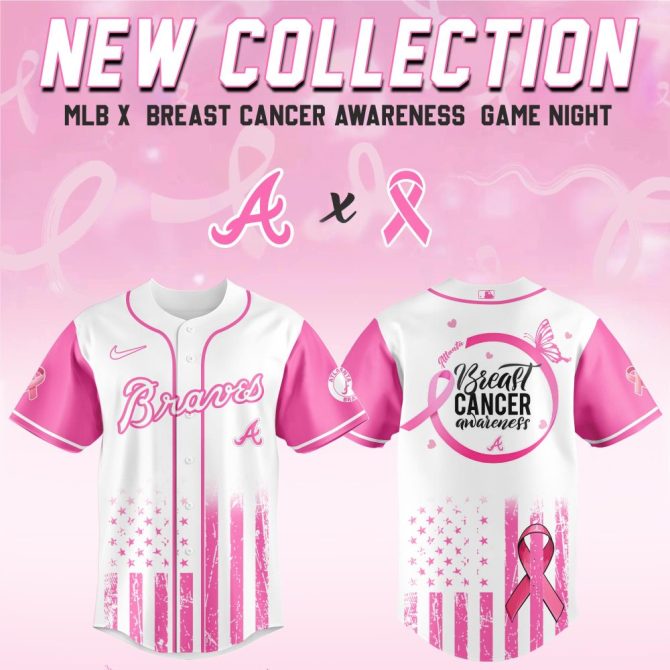 Limited Edition Braves Breast Cancer Awareness Jersey - Support & Style!