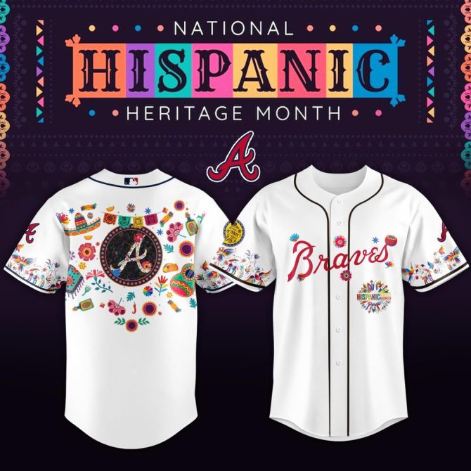 Celebrate Hispanic Heritage Month With Limited Edition Braves Jersey - Vibrant Design, Perfect For Fans!