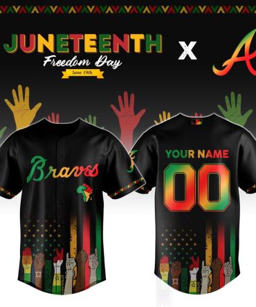Custom Juneteenth Braves Jersey – Celebrate Freedom Day In Style!