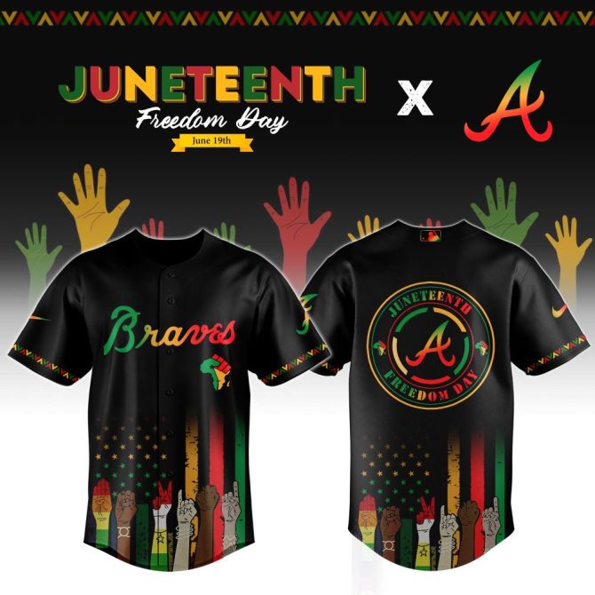 Celebrate Juneteenth In Style: Exclusive Braves Baseball Jersey - Limited Edition Design