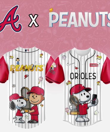 Exclusive Braves X Peanuts Baseball Jersey – Limited Edition Snoopy & Charlie Brown Fans