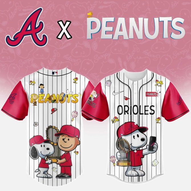 Exclusive Braves X Peanuts Baseball Jersey – Limited Edition Snoopy & Charlie Brown Fans