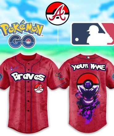 Custom Pokémon Go Braves Baseball Jersey - Personalized Fan Gear