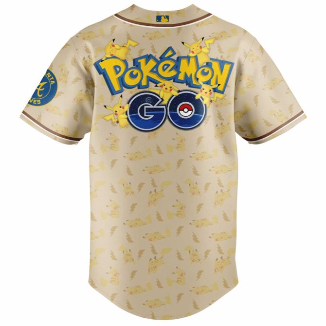 Limited Edition Braves Pokémon Baseball Jersey – Catch 'Em All Style For Fans! - Image 2