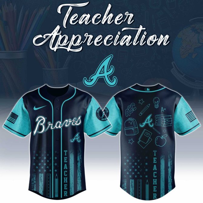 Celebrate Teachers: Stylish Braves Jersey - Perfect For Appreciation Gifts!