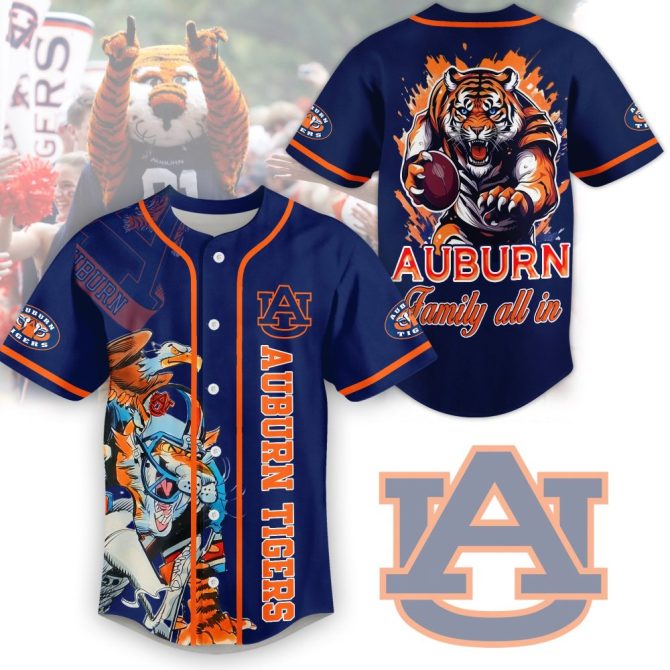 Auburn Tigers Fan Jersey - Bold Design & Vibrant Colors For Ultimate Team Spirit