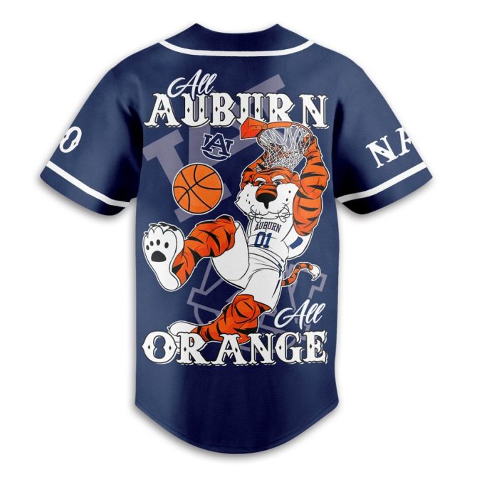 Custom Auburn Tigers Jersey - Personalized Name & Number - Unique Basketball Design - Image 3