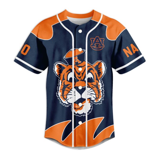Custom Auburn Tigers Fan Jersey - Personalized Name & Number - Perfect Game Day Gear! - Image 2