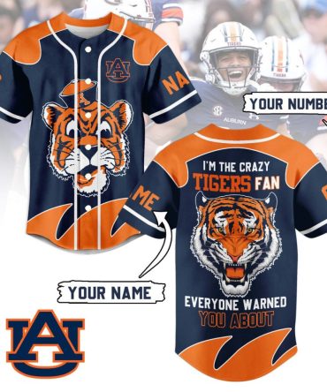Custom Auburn Tigers Fan Jersey - Personalized Name & Number - Perfect Game Day Gear!