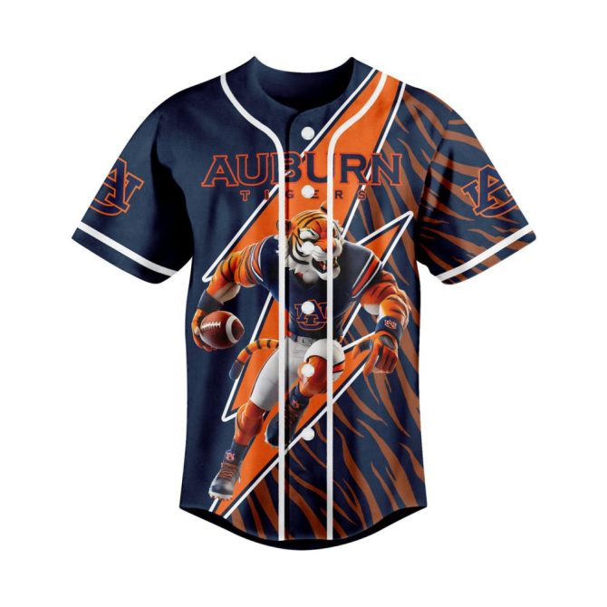 Auburn Tigers Die Hard Fan Jersey - Bold Graphic Baseball Shirt For Game Day Passion - Image 2