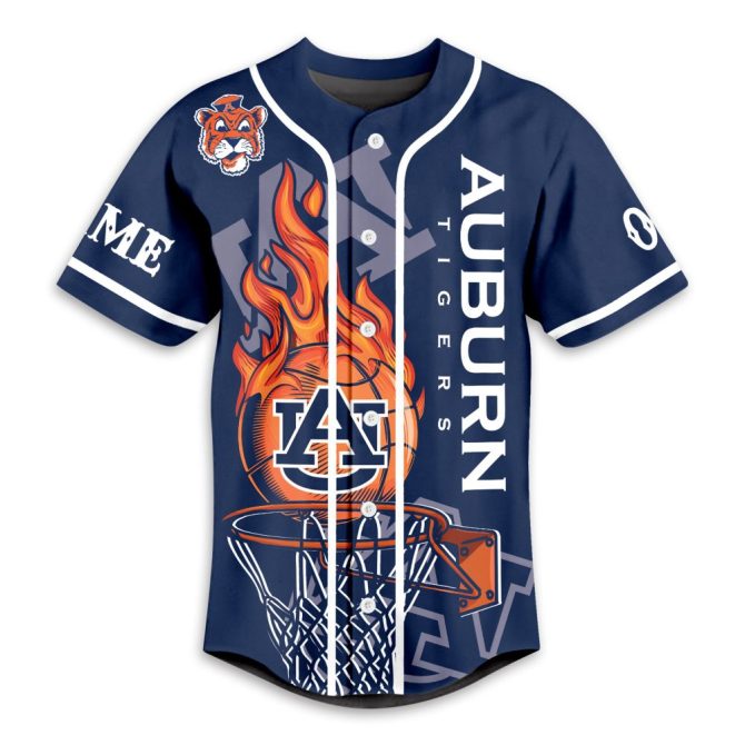 Custom Auburn Tigers Jersey - Personalized Name & Number - Unique Basketball Design - Image 2