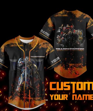 Custom Transformers Jersey - Personalized Name, Unique Graphic Design, Perfect Gift For Fans!