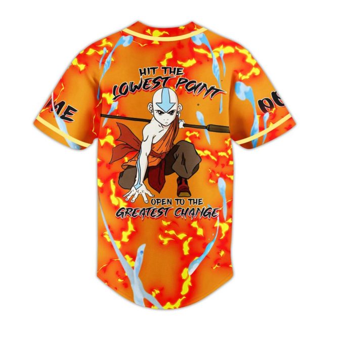 Custom Avatar The Last Airbender Aang Jersey – Personalized Name & Number, Vibrant Design For Fans - Image 3