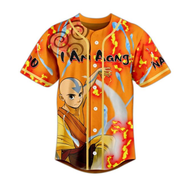 Custom Avatar The Last Airbender Aang Jersey – Personalized Name & Number, Vibrant Design For Fans - Image 2