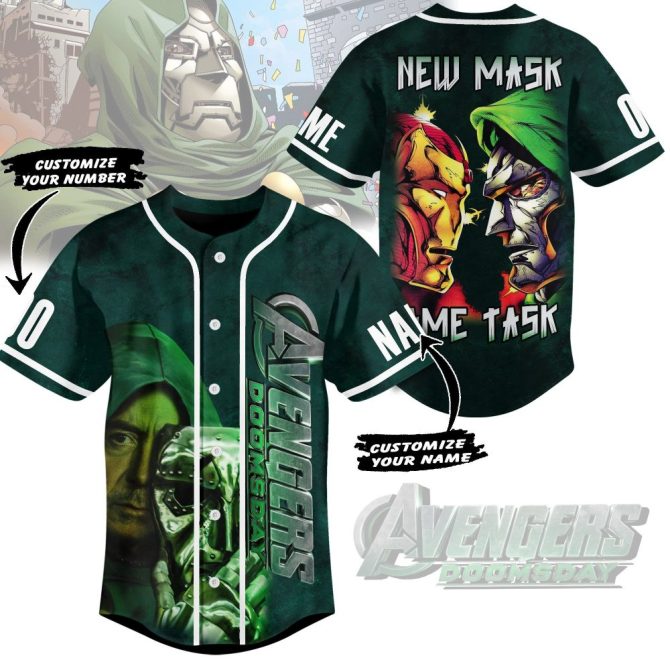 Custom Avengers Doomsday Jersey – Personalize Name & Number – Unique Superhero Design