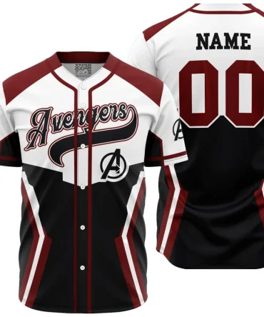 Custom Avengers Baseball Jersey - Personalized Name & Number - Premium Quality