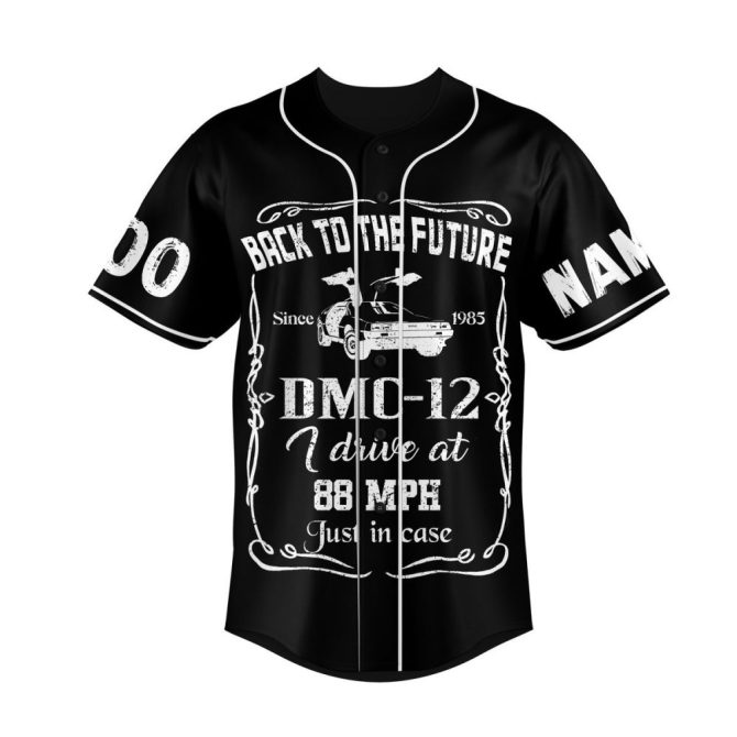 Customizable Back To The Future Baseball Jersey - Add Your Name & Number - Perfect Gift! - Image 2