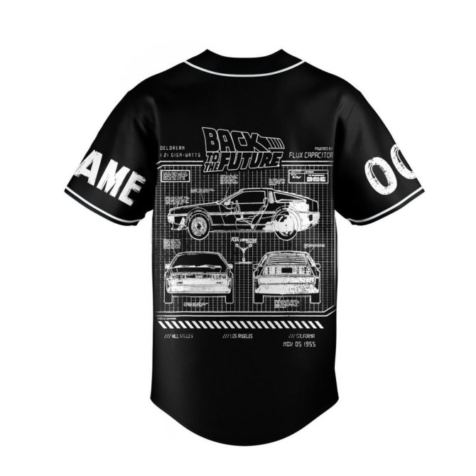 Customizable Back To The Future Baseball Jersey - Add Your Name & Number - Perfect Gift! - Image 3