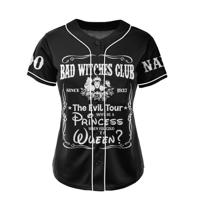 Customizable Bad Witches Club Baseball Jersey - Be A Queen! Perfect For Halloween & Gifts - Image 2