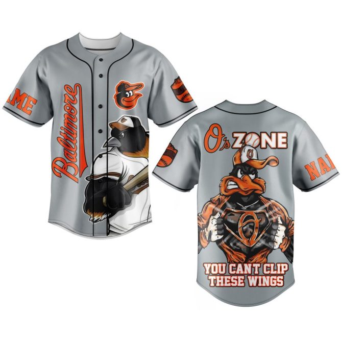 Customizable Baltimore Baseball Jersey - Graphic Design, Perfect Fan Gift!