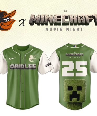 Minecraft X Orioles Limited Edition Jersey - Perfect For Fans & Gamers!