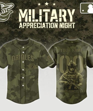 Custom Orioles Camo Jersey - Military Appreciation Edition, Personalize Now!
