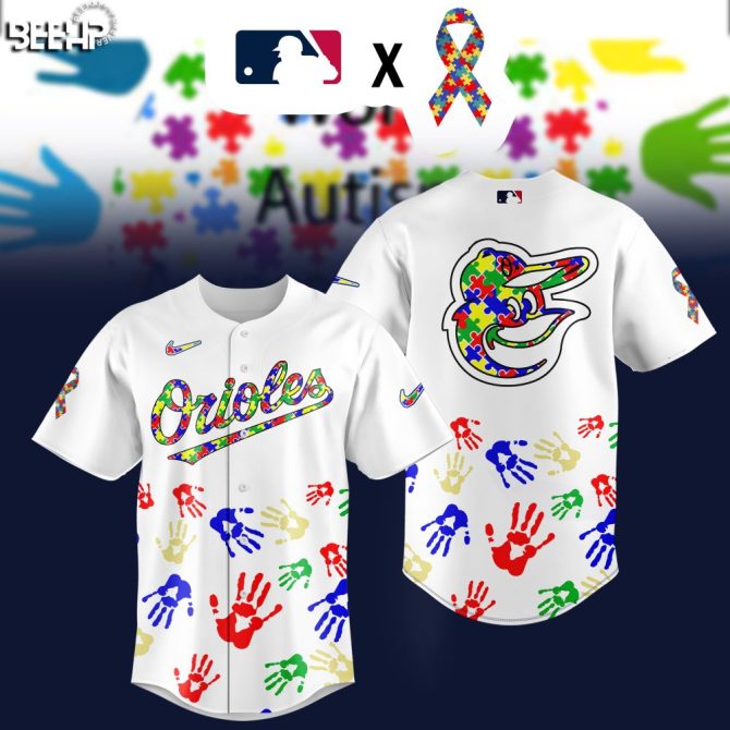 Autism Awareness Orioles Jersey - Colorful Puzzle Design, Limited Edition Mlb Apparel