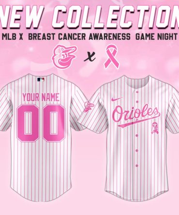 Limited Edition Mlb Orioles Pink Jersey - Customizable Breast Cancer Awareness Gear