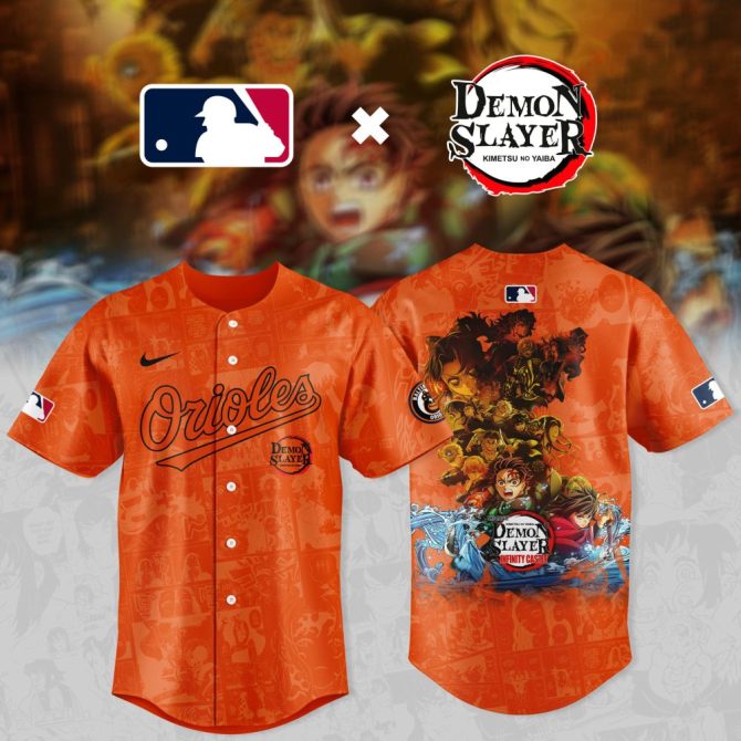Demon Slayer X Orioles Jersey - Limited Edition Mlb Anime Collab