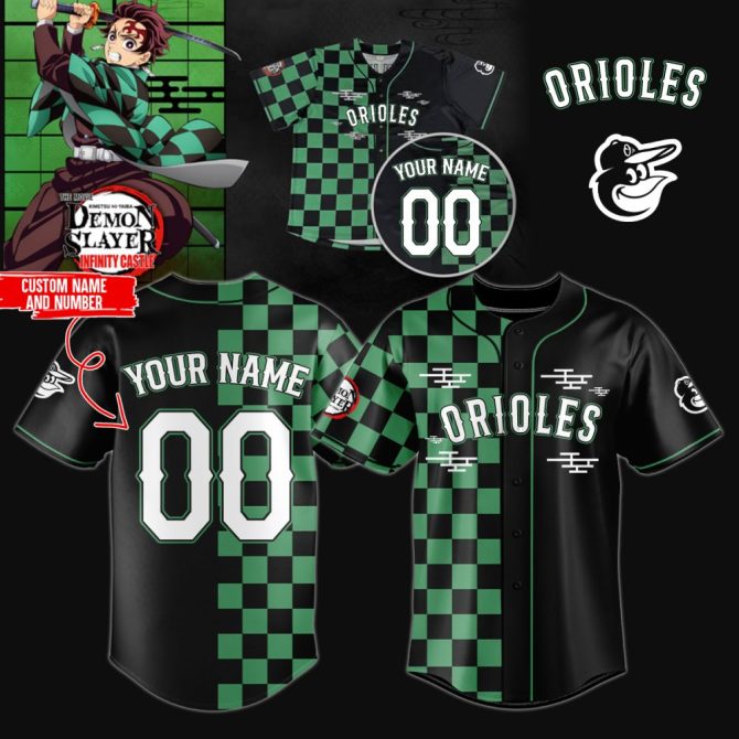 Customizable Anime-Inspired Orioles Jersey - Add Your Name & Number!