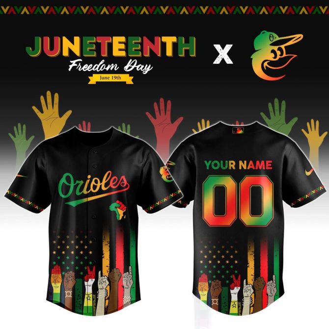Custom Juneteenth Orioles Jersey - Celebrate Freedom With Style! Personalize Yours Now!