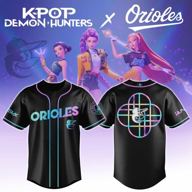 K-Pop Demon Hunters X Orioles Limited Edition Jersey - Vibrant Design For Fans