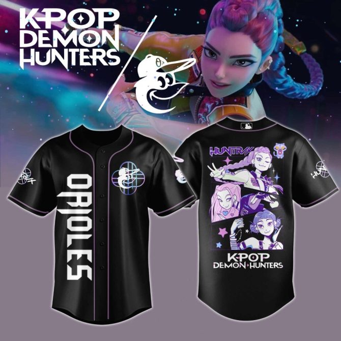 Kpop Demon Hunters Baseball Jersey – Stylish Anime Graphic Tee For Fans